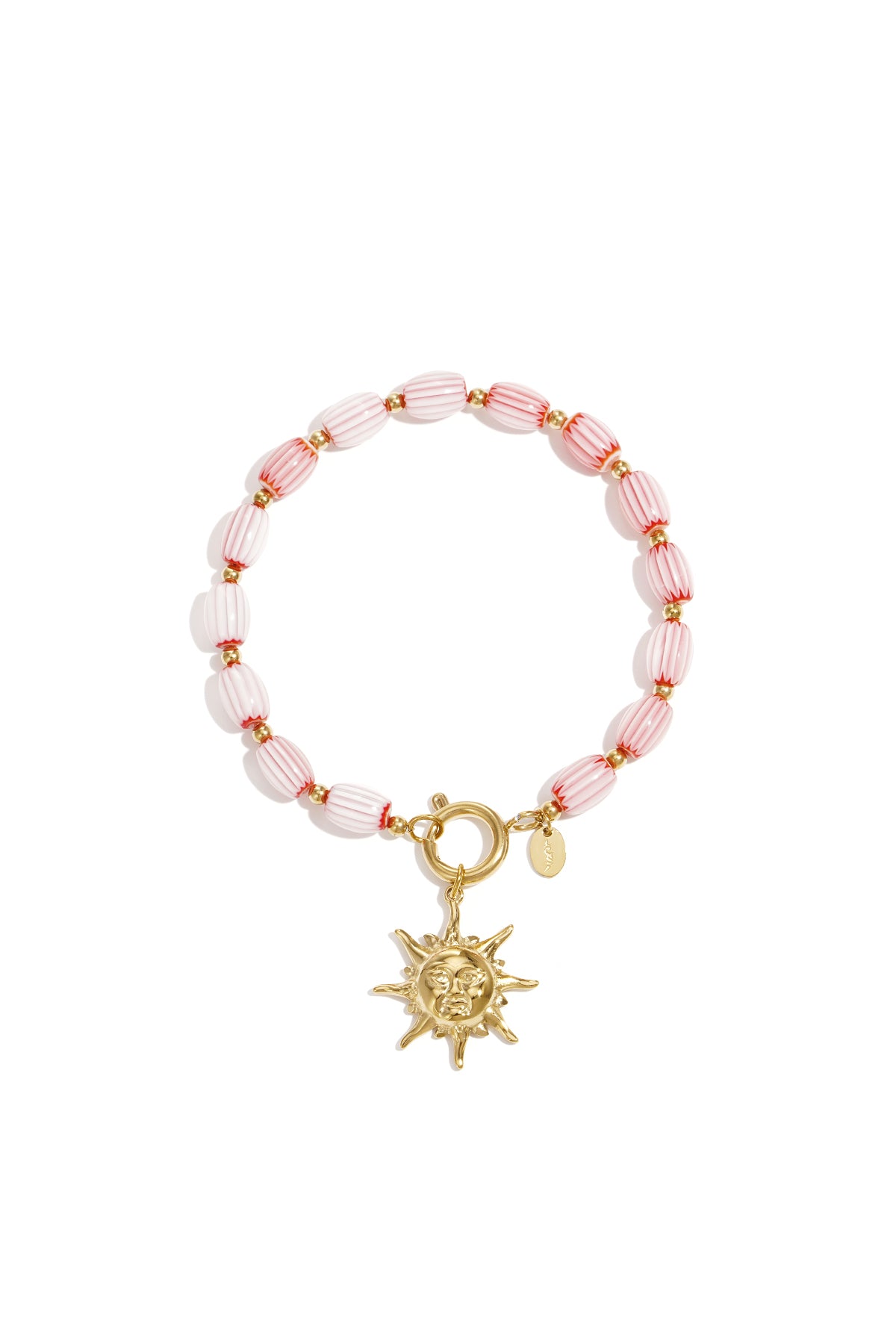 Braccialetti con perline in acciaio inossidabile, serie casual e semplice, gioielli da donna