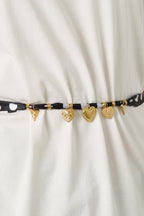 Collane lunghe in acciaio inossidabile con cuore, casual, quotidiane, semplici, gioielli da donna