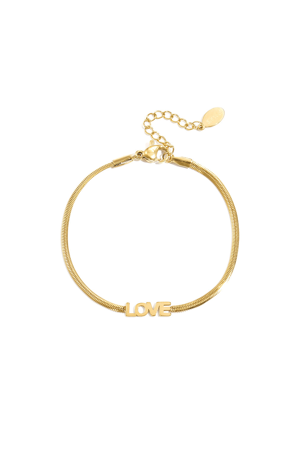 Bracciale semplice amore in acciaio inossidabile