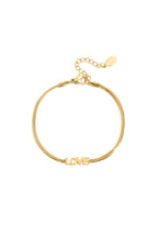 Bracciale semplice amore in acciaio inossidabile
