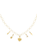 Collana fai da te con cuore grande