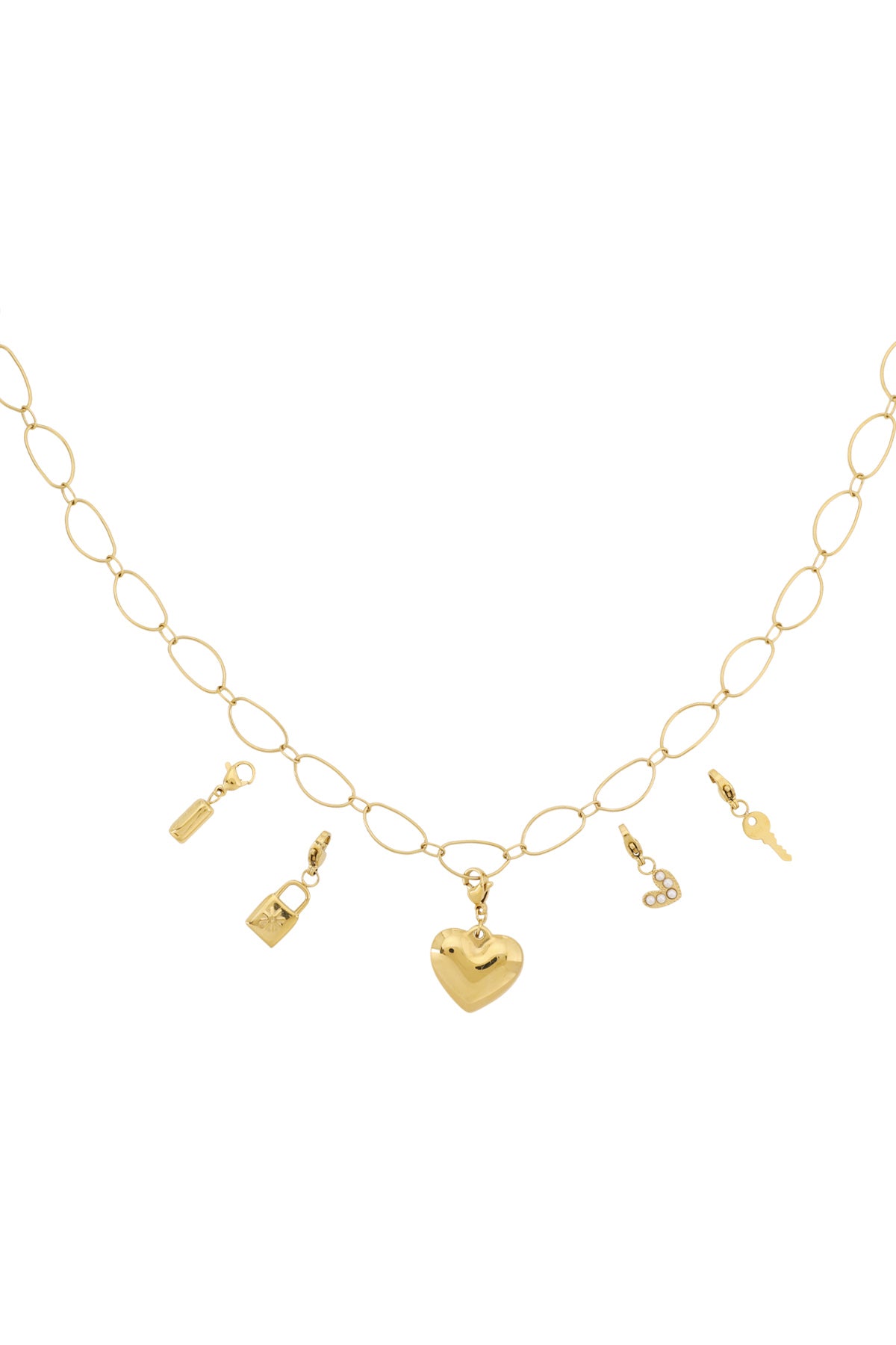 Collana fai da te con cuore grande