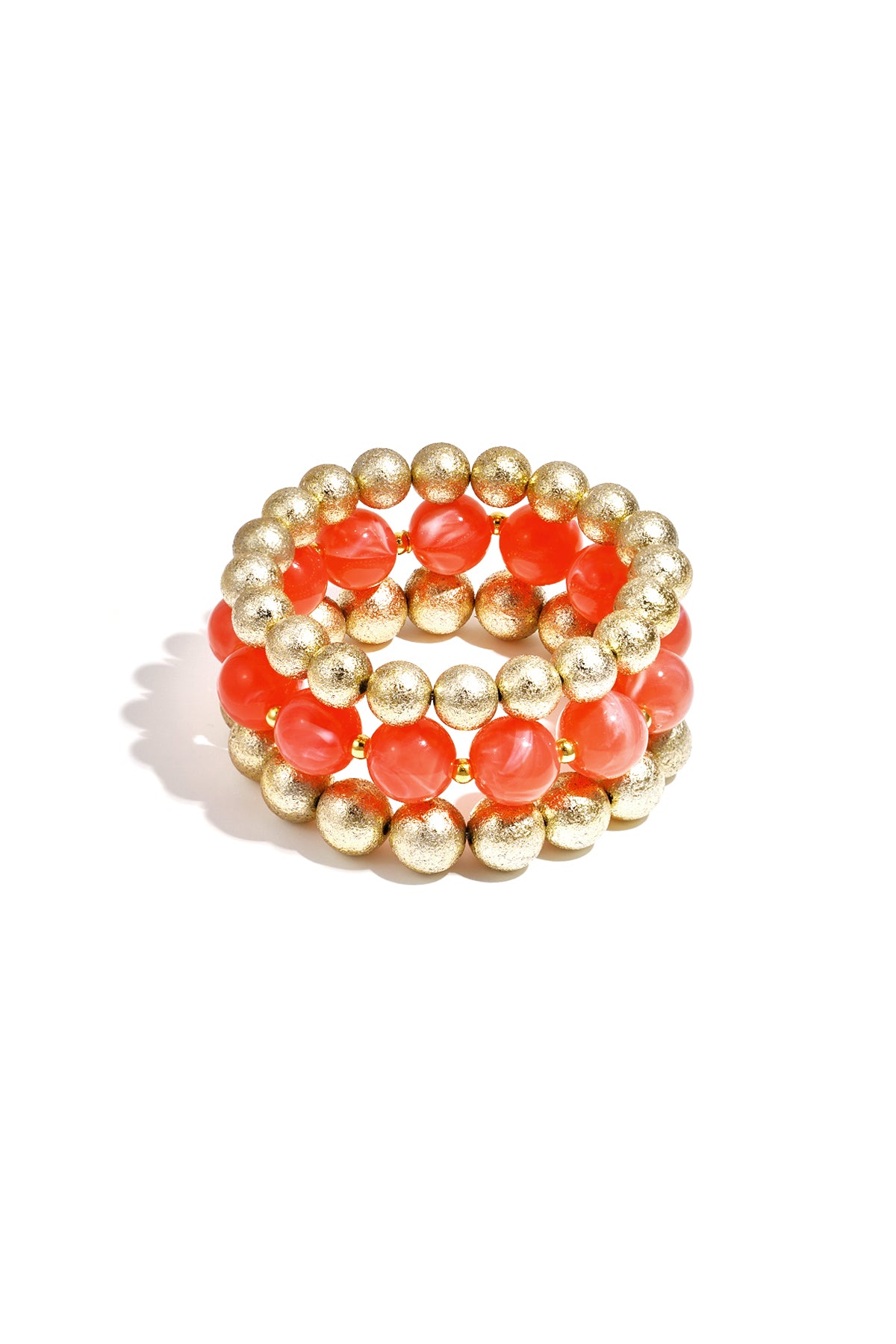 Set di 3 bracciali con perline