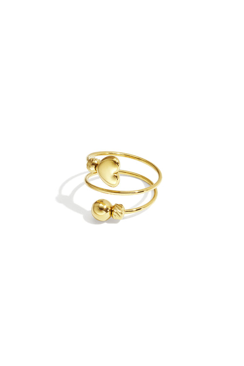 Anelli minimalisti in acciaio inossidabile a forma di cuore, casual, quotidiani, semplici, gioielli da donna