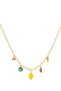 Collana con fiori di agrumi