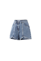 Pantaloncini in denim con strass