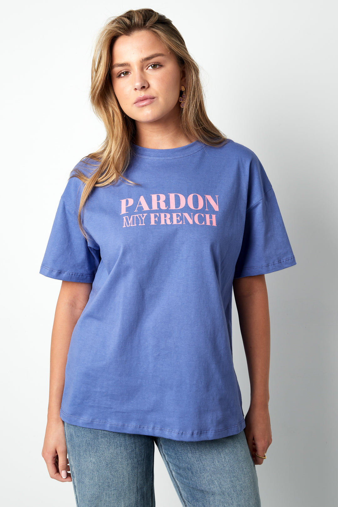 Cotton Maglietta Donna Casual Letters