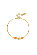 Bracciale con fiori colorati