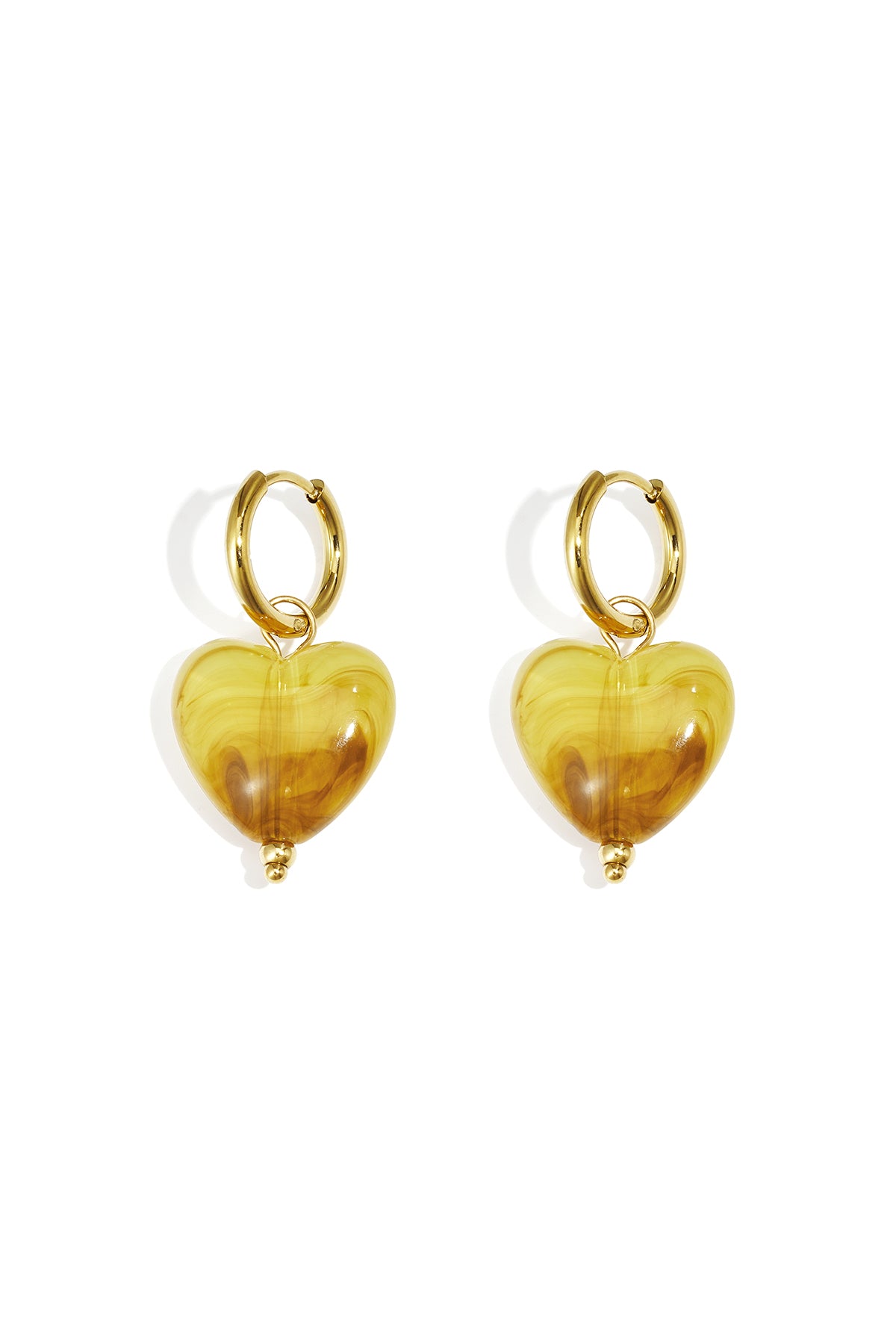 Orecchini con perline a forma di cuore