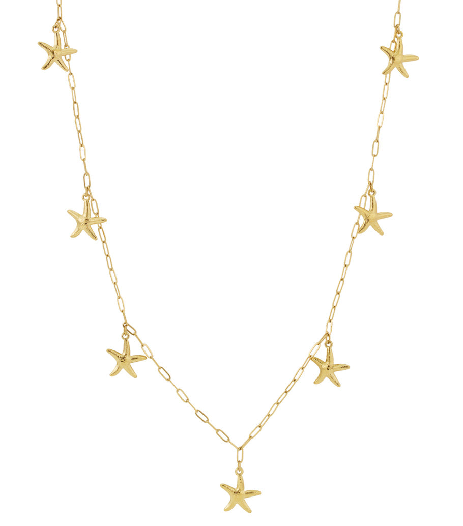 Collana lunga a forma di stella