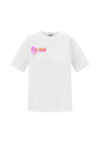 Cotone Maglietta Donna Primavera/Estate Lettere
