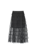 Gonna in Poliestere a Strati Donna Stile Casual