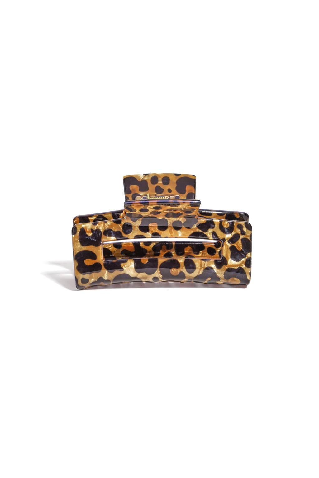 Fermagli per capelli con stampa leopardata in acrilico, accessori quotidiani