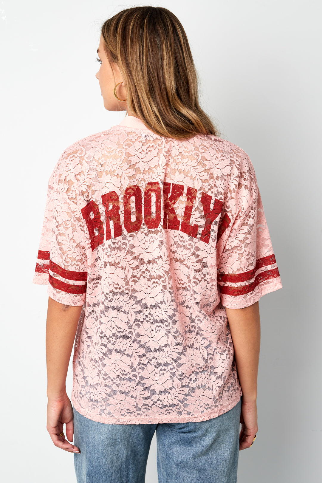Woven Polyester Fiber Maglietta Donna Sporty Color Clash