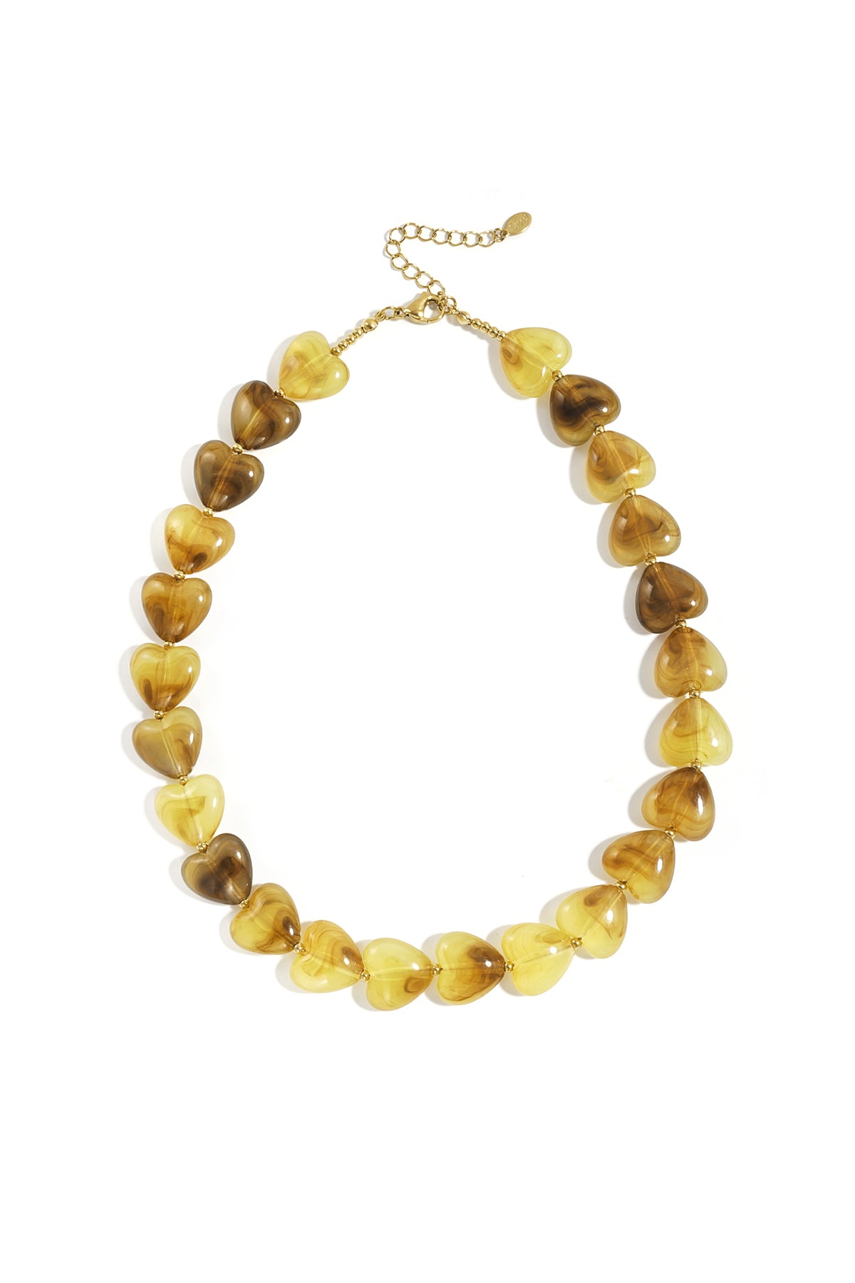 Collana con perle a forma di cuore