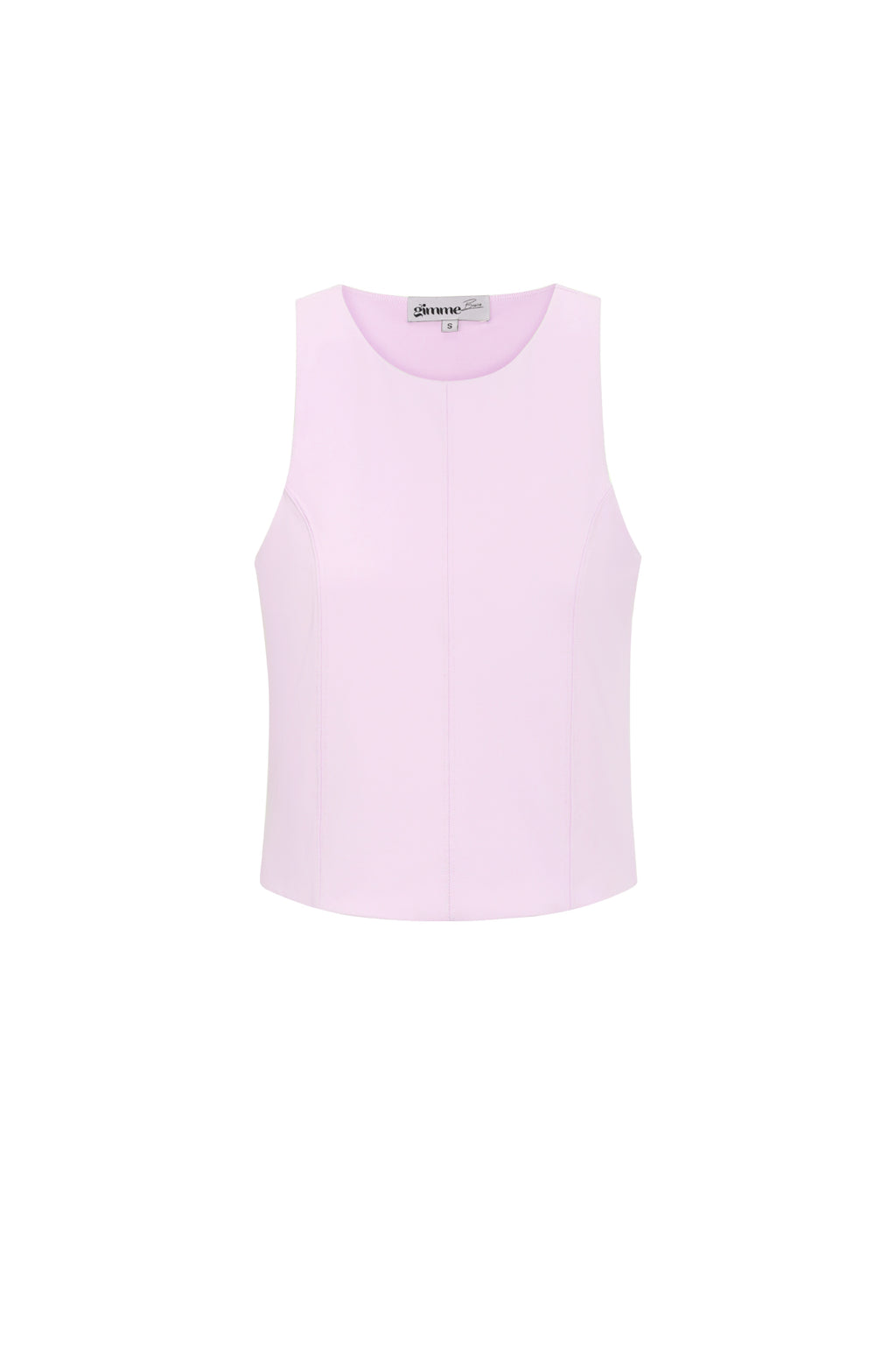 Top Senza Maniche Donna in Nylon Maglia Primavera/Estate Base Colore Puro
