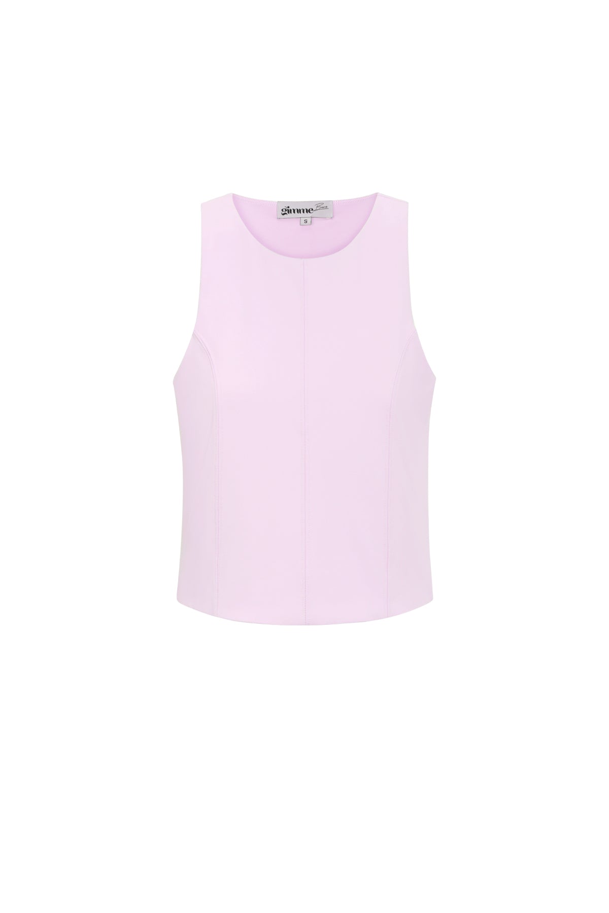 Top Senza Maniche Donna in Nylon Maglia Primavera/Estate Base Colore Puro