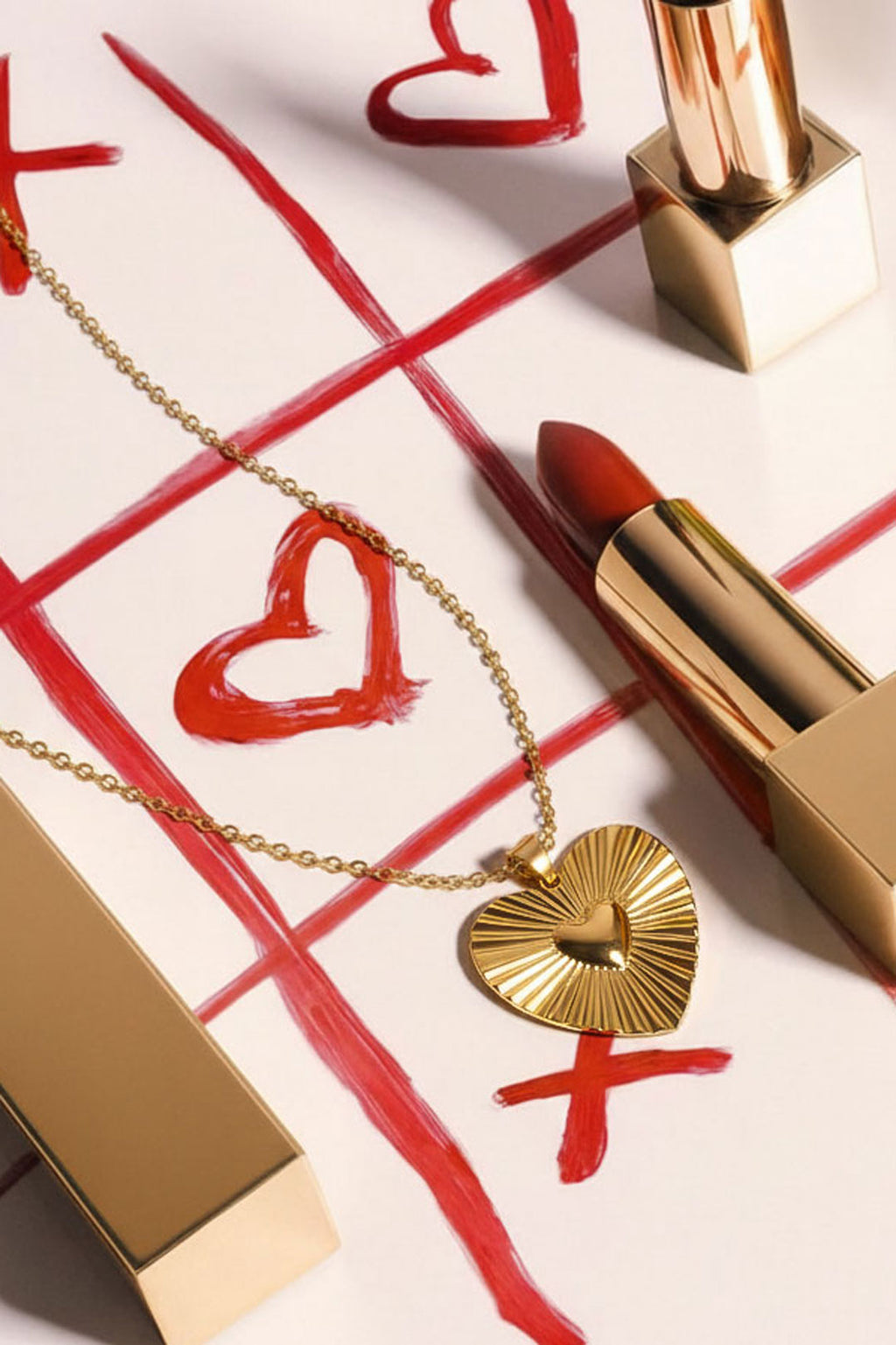 Collane con ciondolo in acciaio inossidabile a forma di cuore, casual, quotidiane, semplici, gioielli da donna