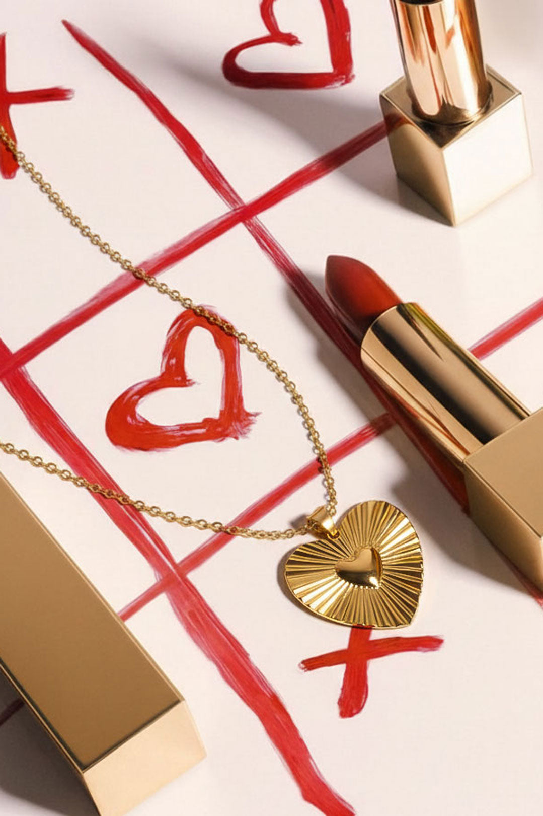 Collane con ciondolo in acciaio inossidabile a forma di cuore, casual, quotidiane, semplici, gioielli da donna
