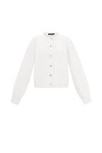 Cardigan Donna Intrecciato Fibra di Poliestere Casual Colore Puro Autunno/Inverno