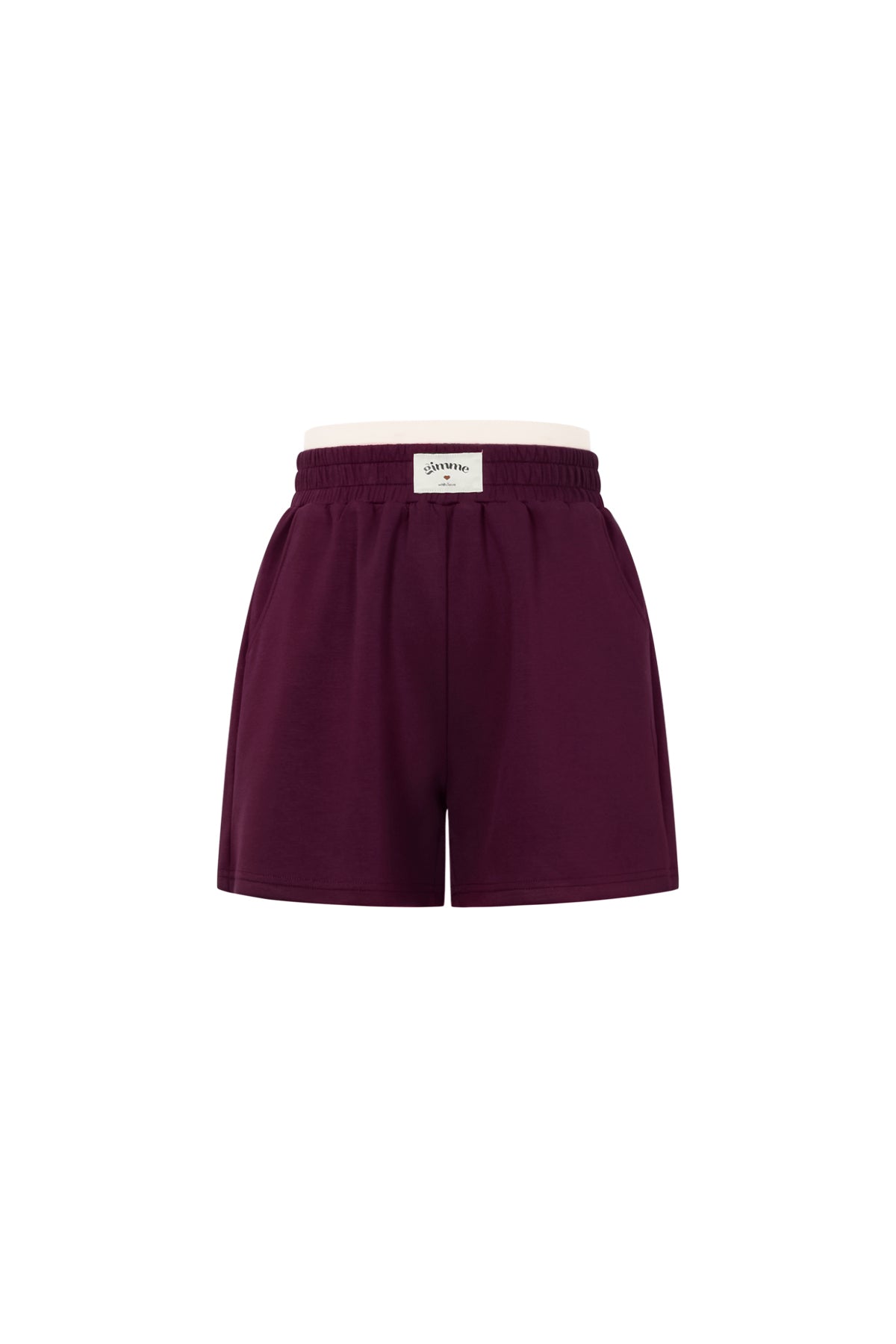 Shorts Casual Donna in Fibra di Poliestere Maglia Sporty Colore Puro