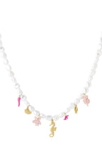 Collane con perline di perle finte, stile tartaruga, casual, per vacanze/spiaggia, semplici, da donna