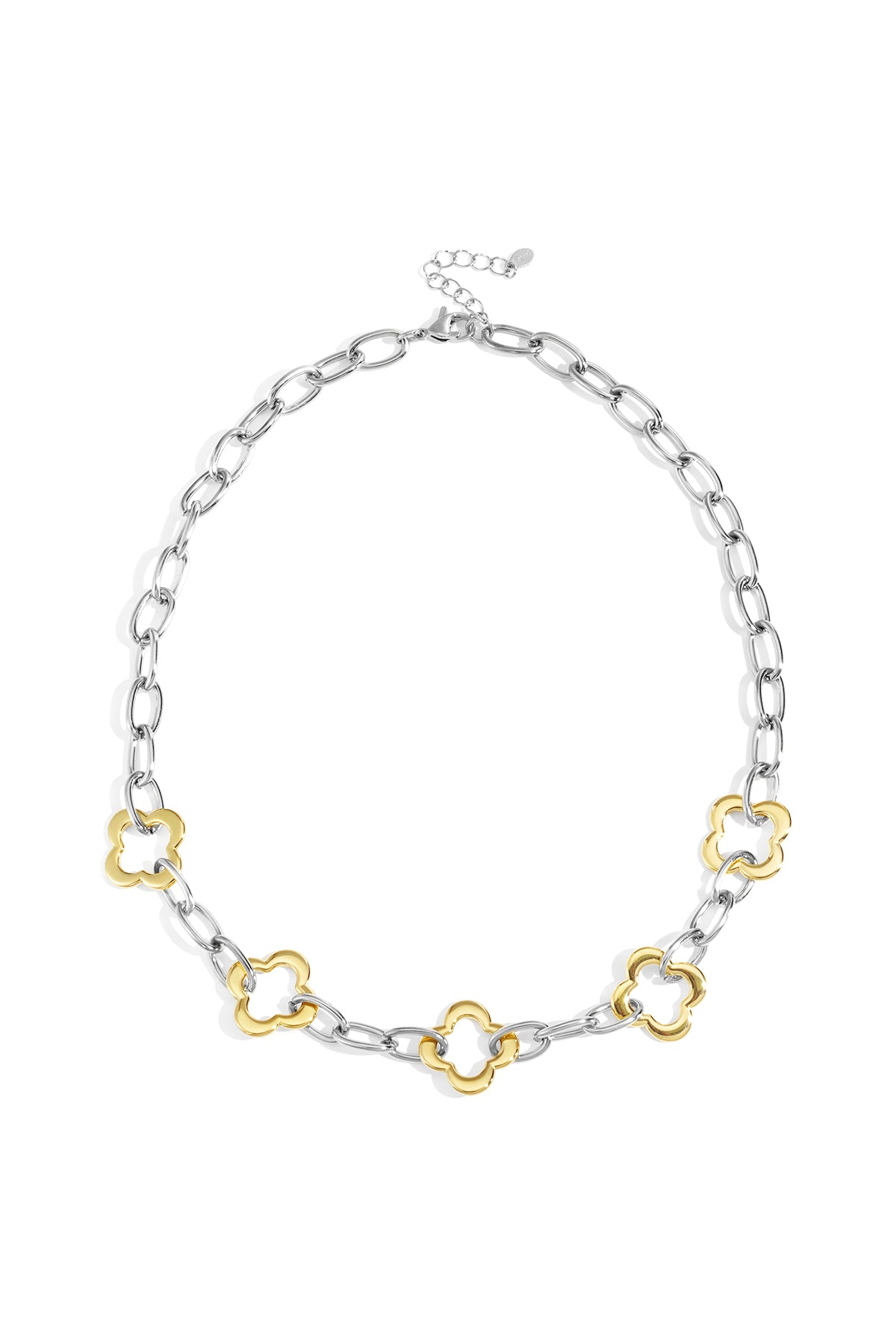 Collane a catena in acciaio inossidabile Clover Casual Daily Simple Series Gioielli da donna