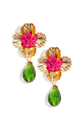 Orecchini pendenti in ferro Flower Vacation Serie lussuosa Gioielli da donna