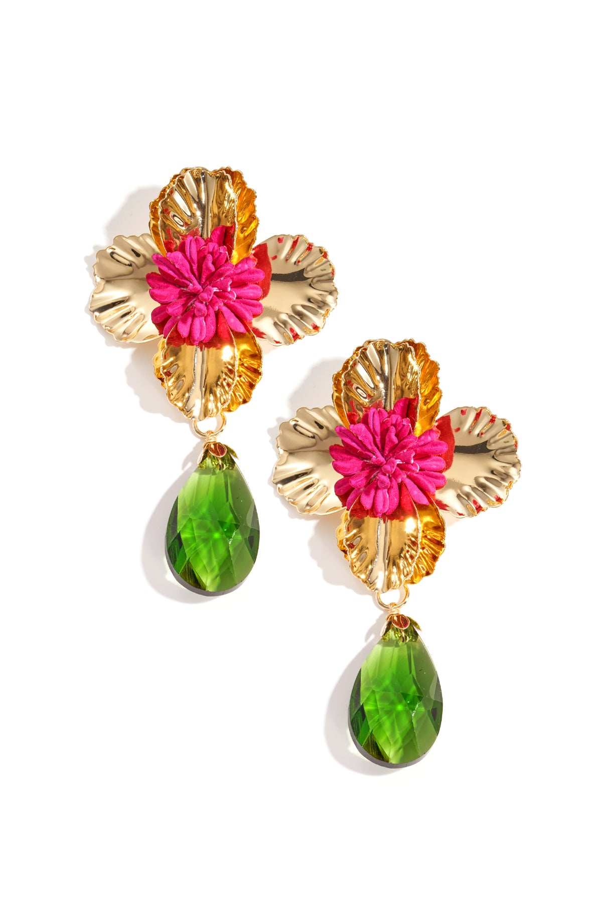 Orecchini pendenti in ferro Flower Vacation Serie lussuosa Gioielli da donna
