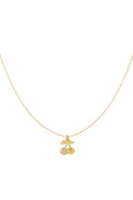 Collana con ciliegie glitterate