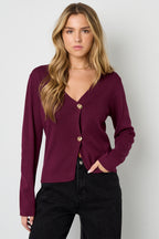 Viscosa Maglia Cardigan Donna Casual Colore Puro Autunno/Inverno