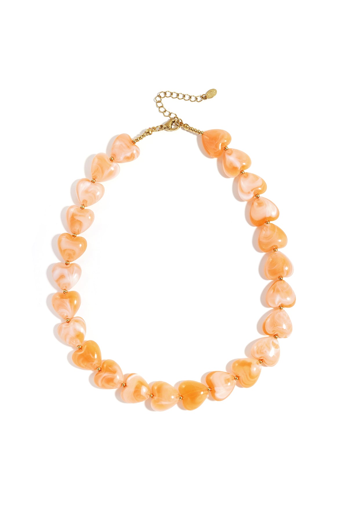Collana con perle a forma di cuore