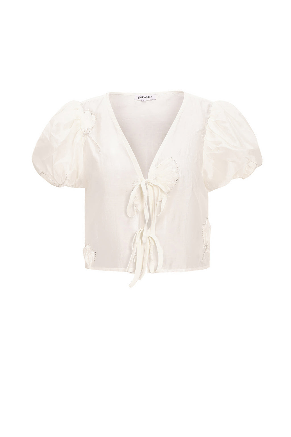 Organic Cotton Woven Donna Top Manica Corta Bohemian Stampa Fiorita Nodo