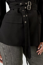 Tessuto Fibra di Poliestere Abito da Donna Elegante Colore Puro Autunno/Inverno