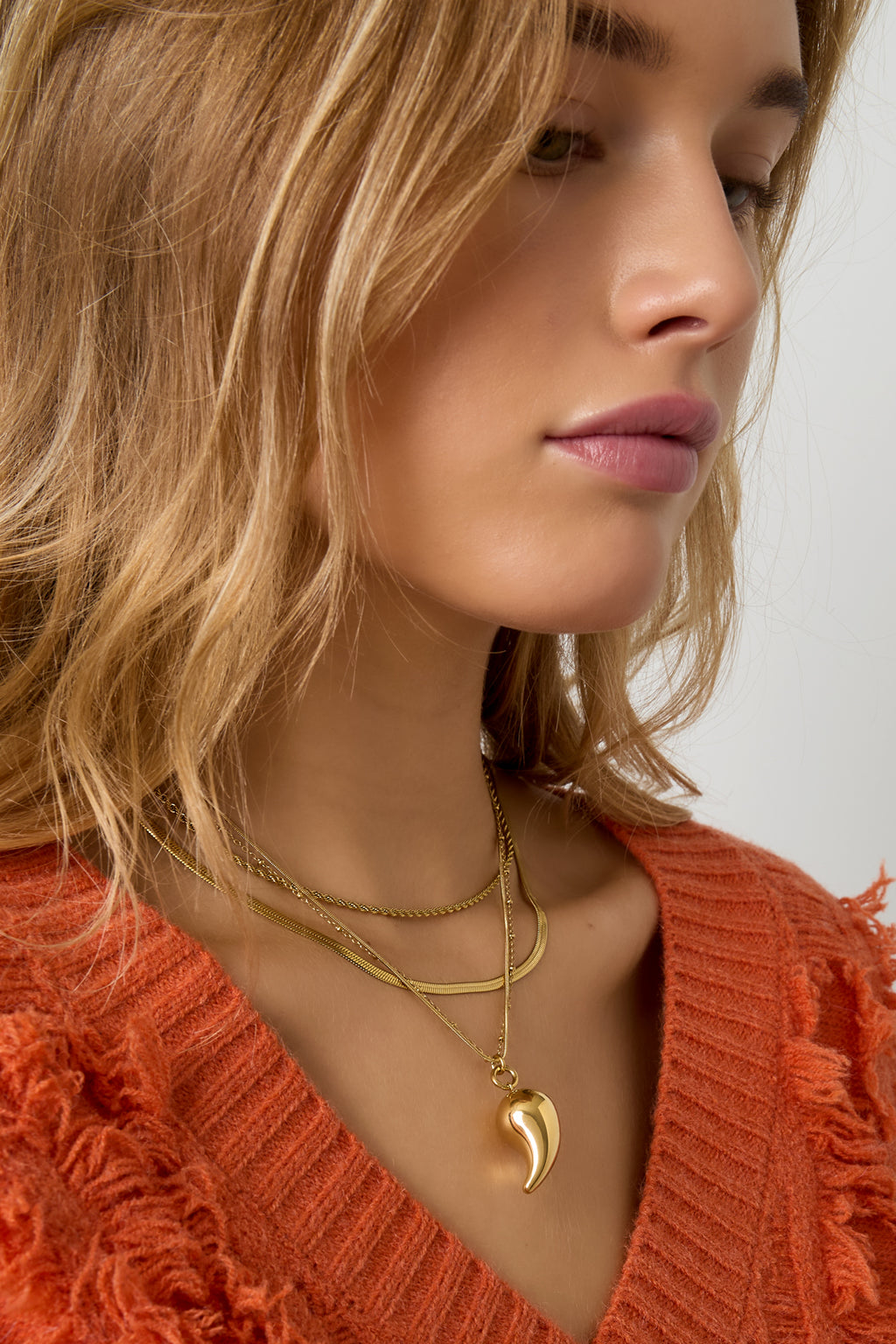 Collane con ciondolo Droplet Casual Daily Simple Series Gioielli da donna