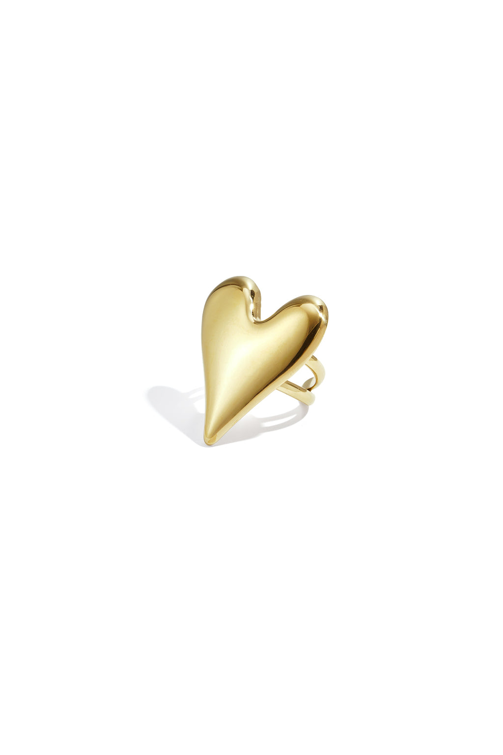 Anello importante con cuore grande