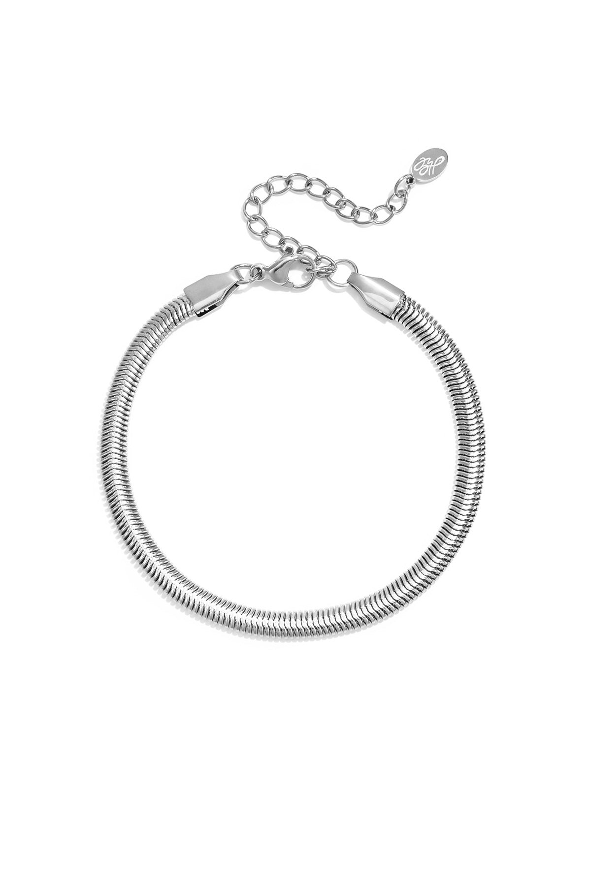 Bracciale piatto a spina di pesce stretto - 4,0 MM
