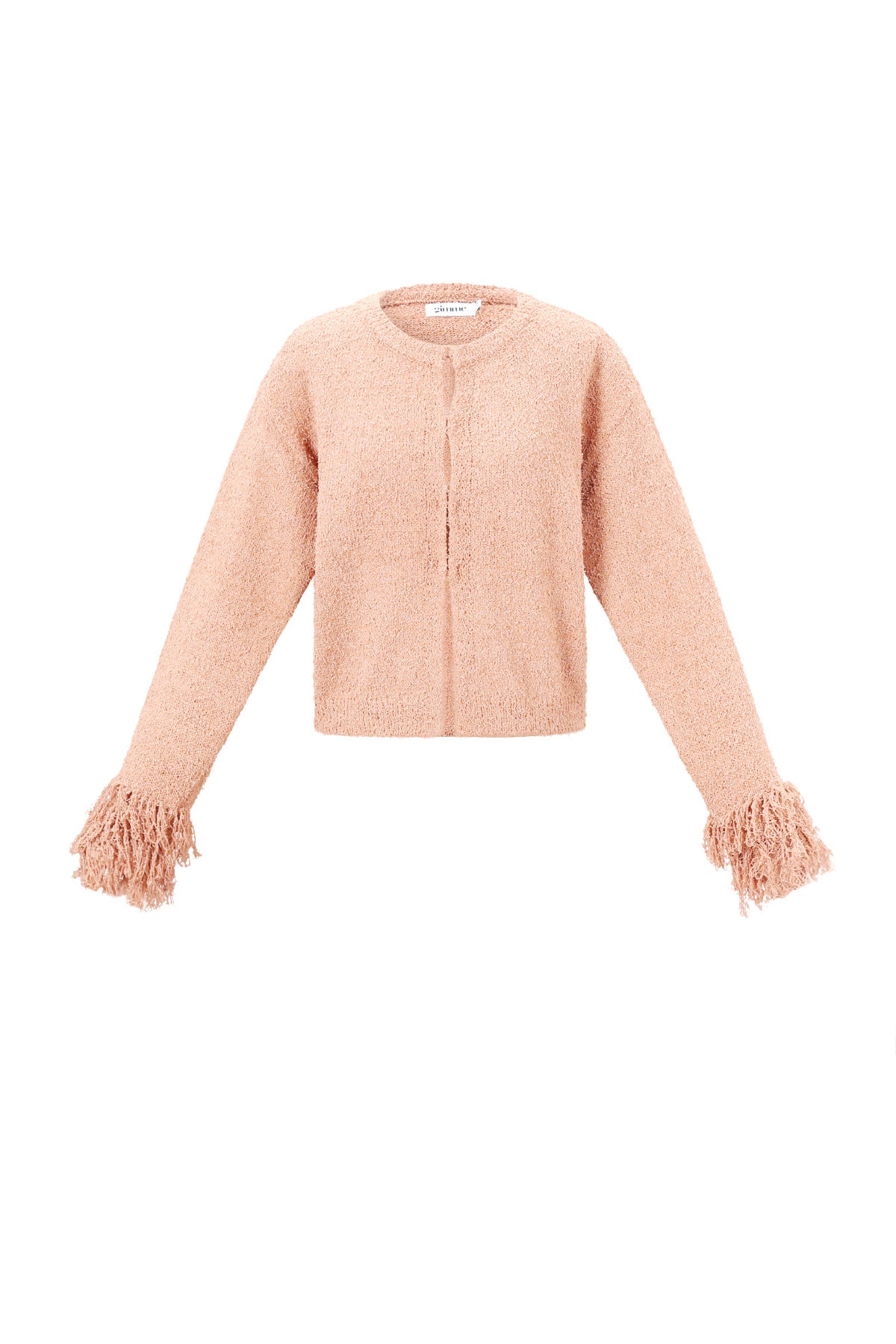 Cardigan in Maglia Fibra di Poliestere Donna Casual Colore Puro Autunno/Inverno