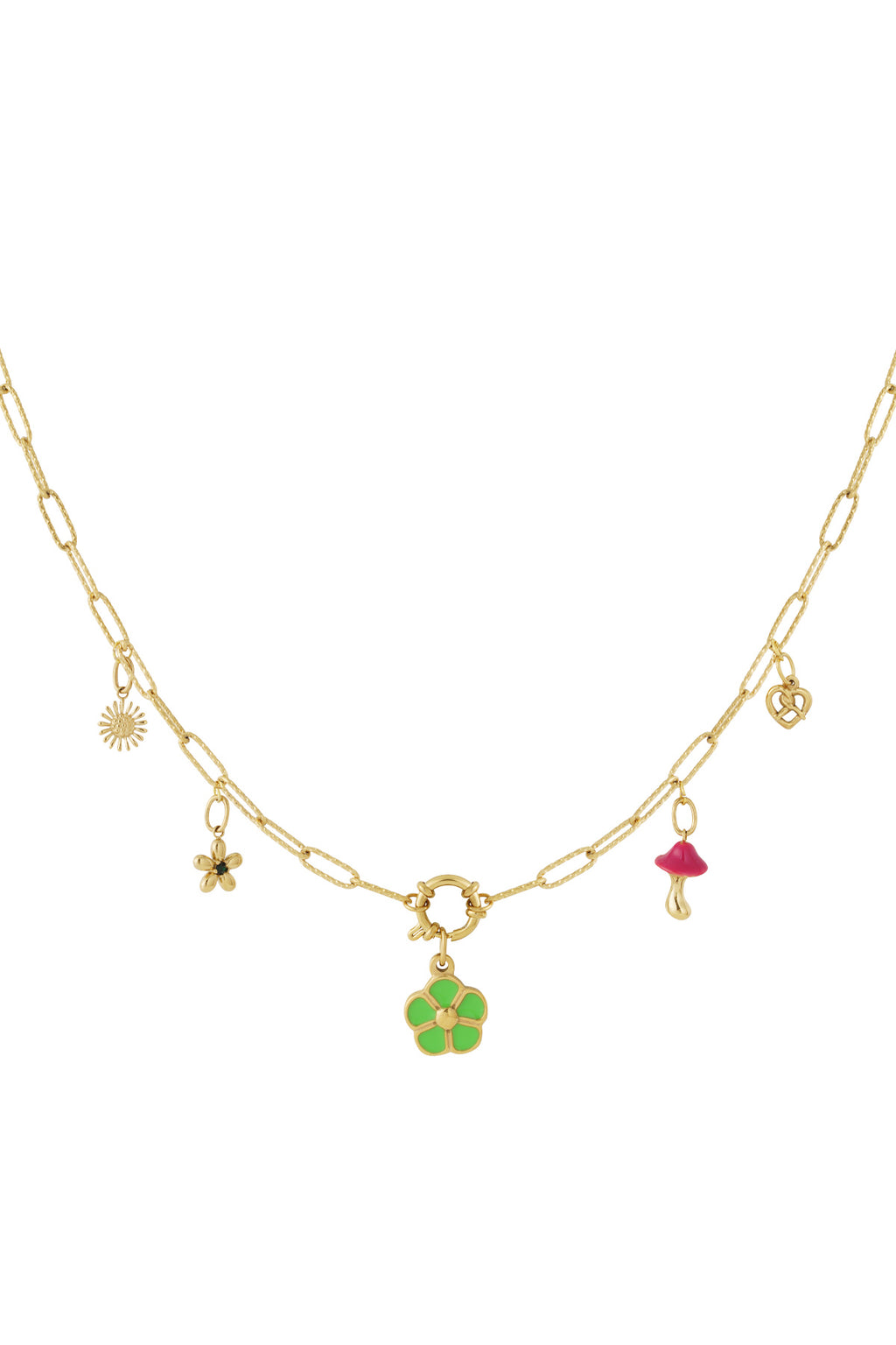 Collana fai da te con trifoglio