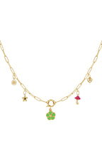 Collana fai da te con trifoglio