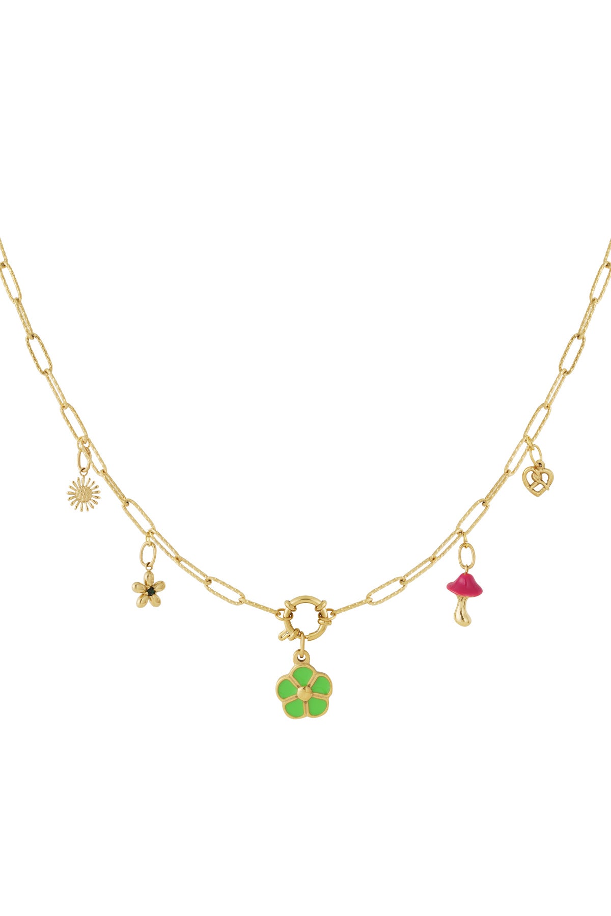 Collana fai da te con trifoglio