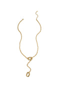 Collana a forma di Y con estremità ovali