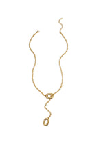 Collana a forma di Y con estremità ovali