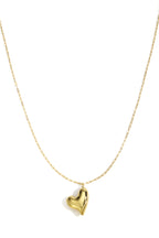 Collane lunghe in acciaio inossidabile con cuore, casual, quotidiane, semplici, gioielli da donna