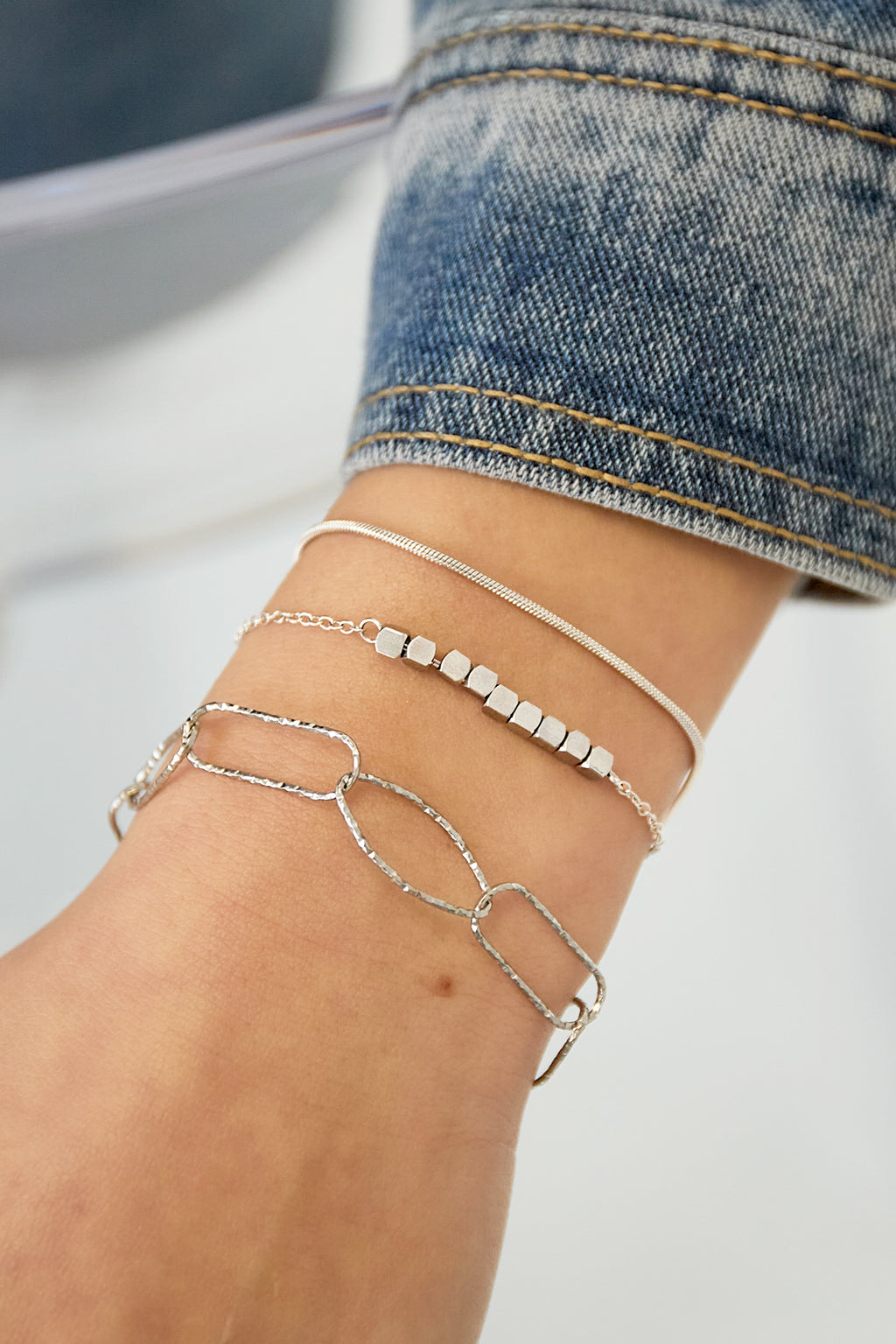 Bracciale elegante in acciaio inossidabile