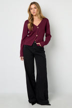 Viscosa Maglia Cardigan Donna Casual Colore Puro Autunno/Inverno