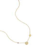 Collana con trifogli e pietre colorate