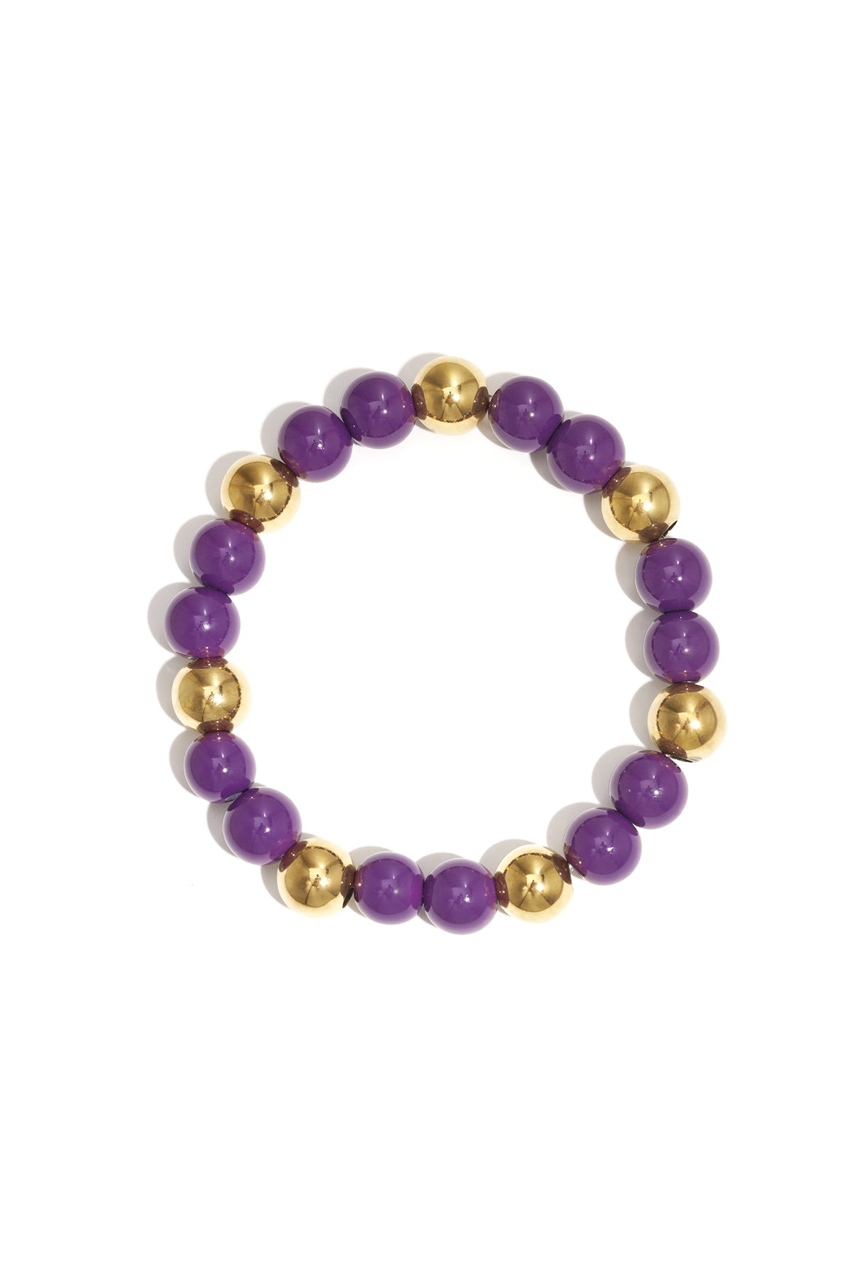 Braccialetti con perline in acrilico, perline, casual, quotidiani, semplici, serie di gioielli da donna-10mm