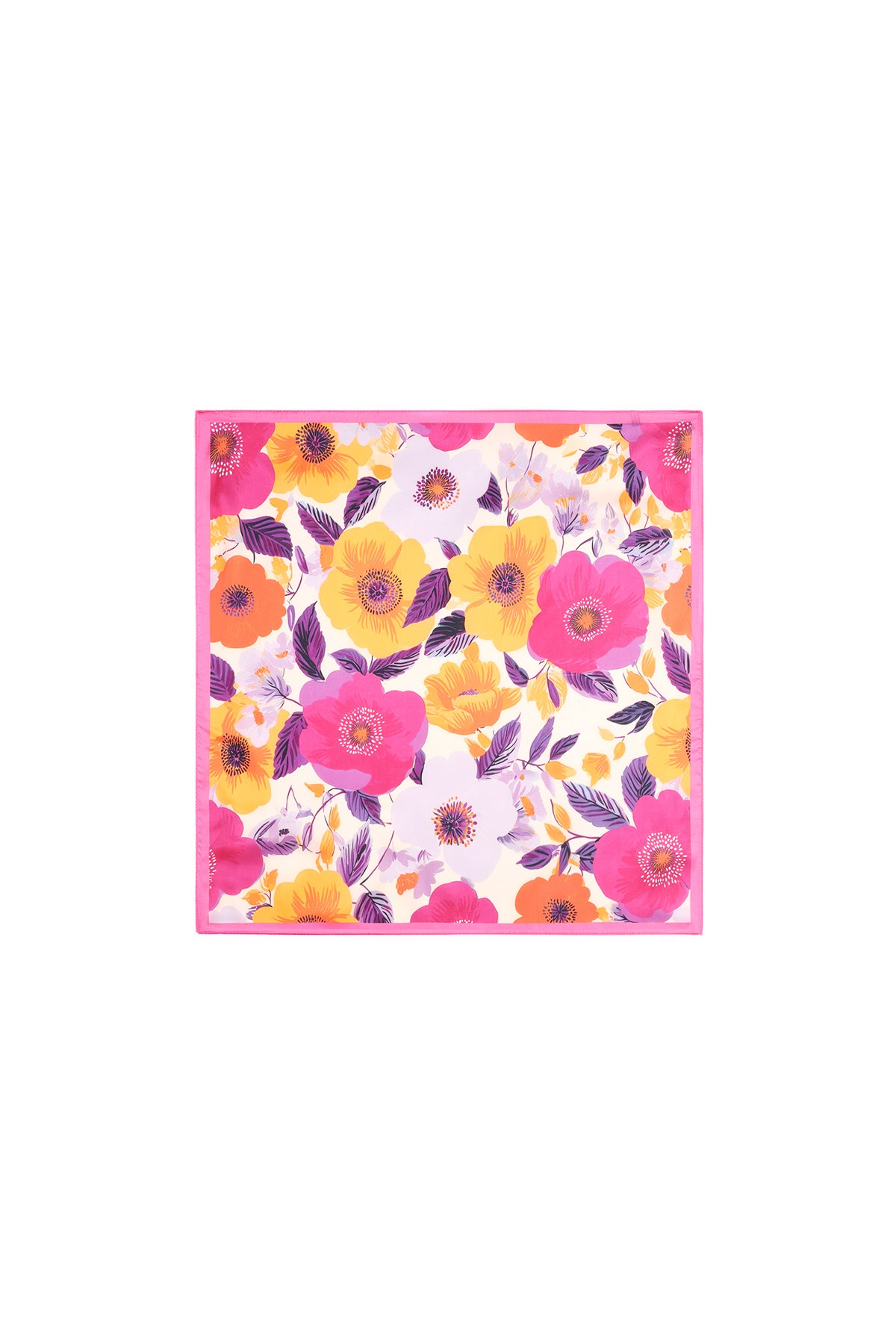 Sciarpe estive con motivo floreale in poliestere, accessori per vacanze/spiaggia.