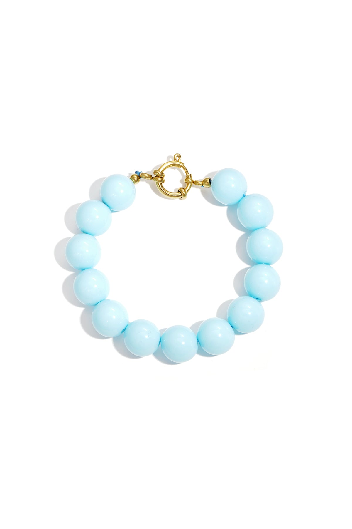 Bracciale con perle grandi e chiusura frontale